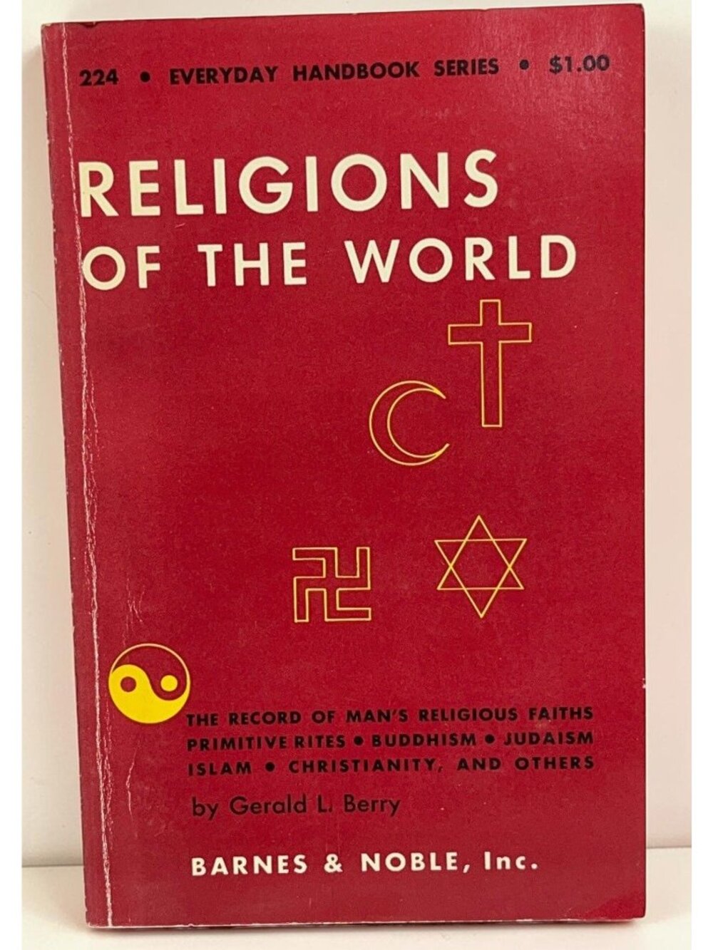 Religions of the World Gerald L Berry 1955 Religious History Everyday Handbook